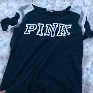 This is a shirt from the brand called pink it’s black and the quality is good